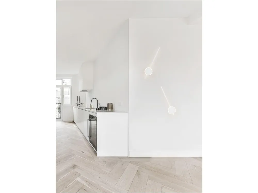 Nástěnné svítidlo CLOCK LED bílý hliník 3000K 12+6W - NOVA LUCE Nejlepší Volba