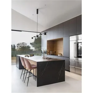 Závěsné svítidlo NORDIK černé železo a akryl LED 30W 3000K L120 H120 stmívatelné - NOVA LUCE Must-Have