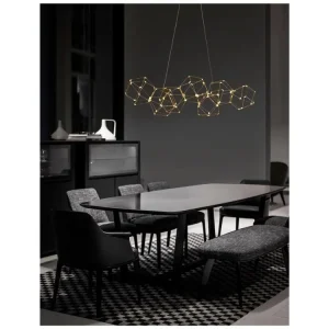 Závěsné svítidlo NEBULA zlatý kov LED 33.6W 230V 3000K IP20 - NOVA LUCE Nízká Cena