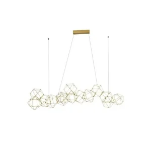 Závěsné svítidlo NEBULA zlatý kov LED 67.2W 230V 3000K IP20 - NOVA LUCE Odeslání Ihned
