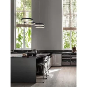 Bezpečná Platba Závěsné svítidlo MAGNUS černý hliník a akryl LED 41W 230V 3000K IP20 stmívatelné - NOVA LUCE