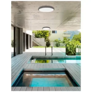 Koupit Online Venkovní stropní svítidlo TOMMY tmavě šedý ABS a akrylový difuzor LED 25W 3000K 220-240V 85st. IP54 - NOVA LUCE