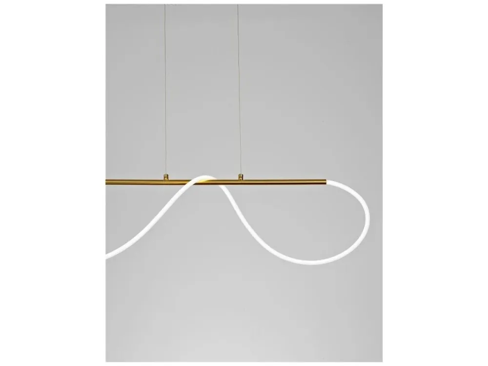 Závěsné svítidlo TIRIAC zlatý hliník a akryl LED 29W 230V 3000K IP20 stmívatelné - NOVA LUCE Výprodej
