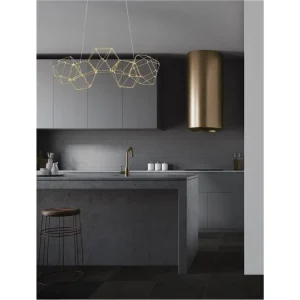 Sleva Závěsné svítidlo NEBULA zlatý kov LED 22W 230V 3000K IP20 - NOVA LUCE