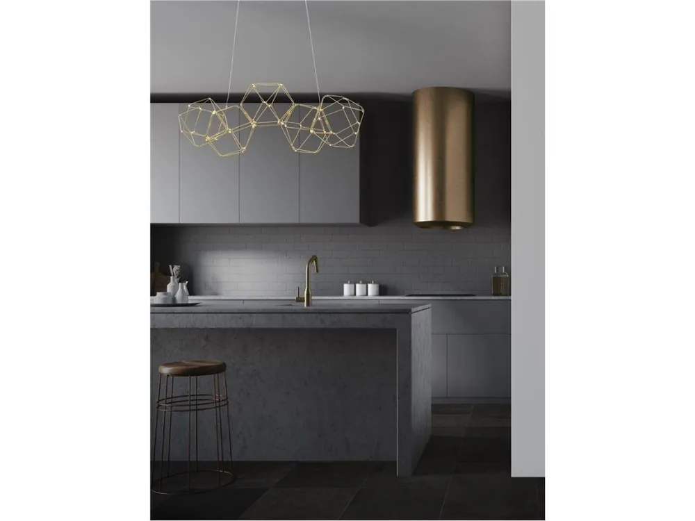 Sleva Závěsné svítidlo NEBULA zlatý kov LED 22W 230V 3000K IP20 - NOVA LUCE