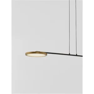 Expresní Doručení Závěsné svítidlo SCOPE černá a zlatá LED 19.4W 3000K stmívatelné - NOVA LUCE