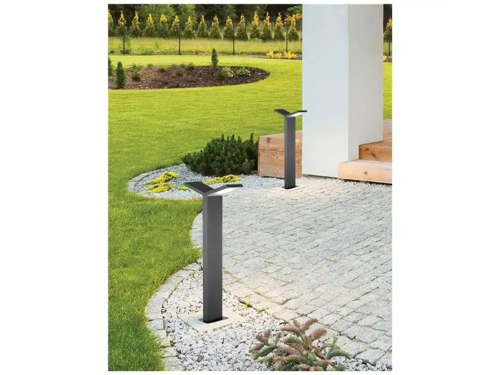 Venkovní sloupkové svítidlo PARK hliník tmavě šedá akrylový difuzor LED 2x6W 3000K 220-240V 120st. IP54 AC vč. driveru - NOVA LUCE Nejlepší Volba