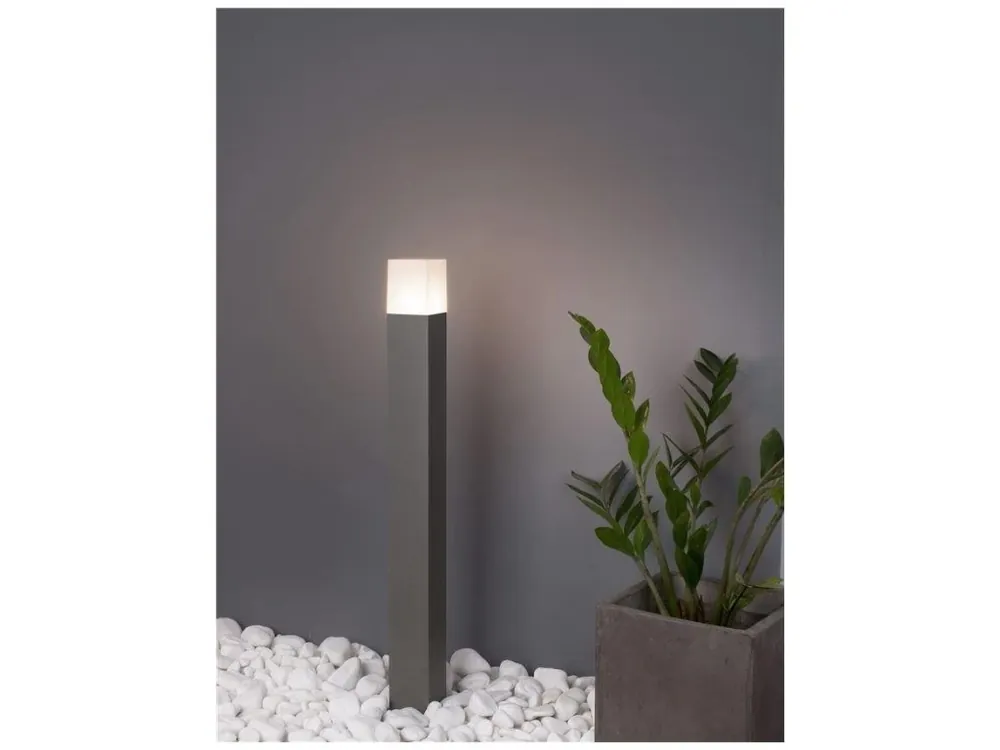 Venkovní sloupkové svítidlo STICK tmavě šedý hliník bílý akryl E27 1x12W 220-240V IP54 bez žárovky - NOVA LUCE Přímo Od Výrobce
