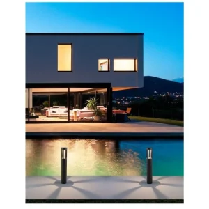 Objednat Nyní Venkovní sloupkové svítidlo DEVORA tmavě šedý hliník a skleněný difuzor LED 8W 3000K 220-240V IP54 - NOVA LUCE