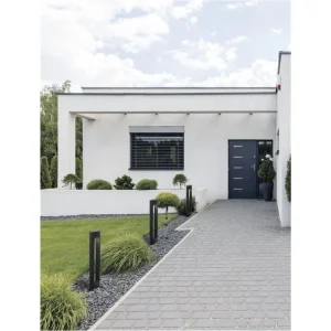 Cenově Výhodný Venkovní sloupkové svítidlo PORTAL černý hliník a akryl LED 13.5W 3000K 220-240V 296st. IP54 - NOVA LUCE