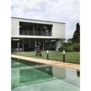 Venkovní sloupkové svítidlo STONE černý hliník a akryl E27 1x12W 220-240V IP54 bez žárovky - NOVA LUCE Akce