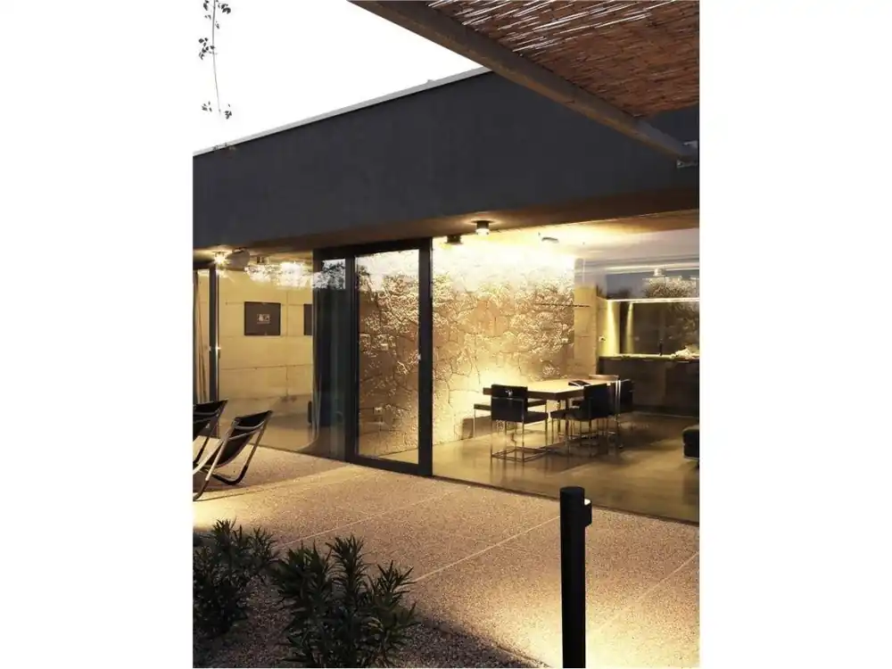 Venkovní sloupkové svítidlo ADURO černý hliník a akryl LED 7.6W 3000K 200-240V 78st. IP54 - NOVA LUCE Koupit Online