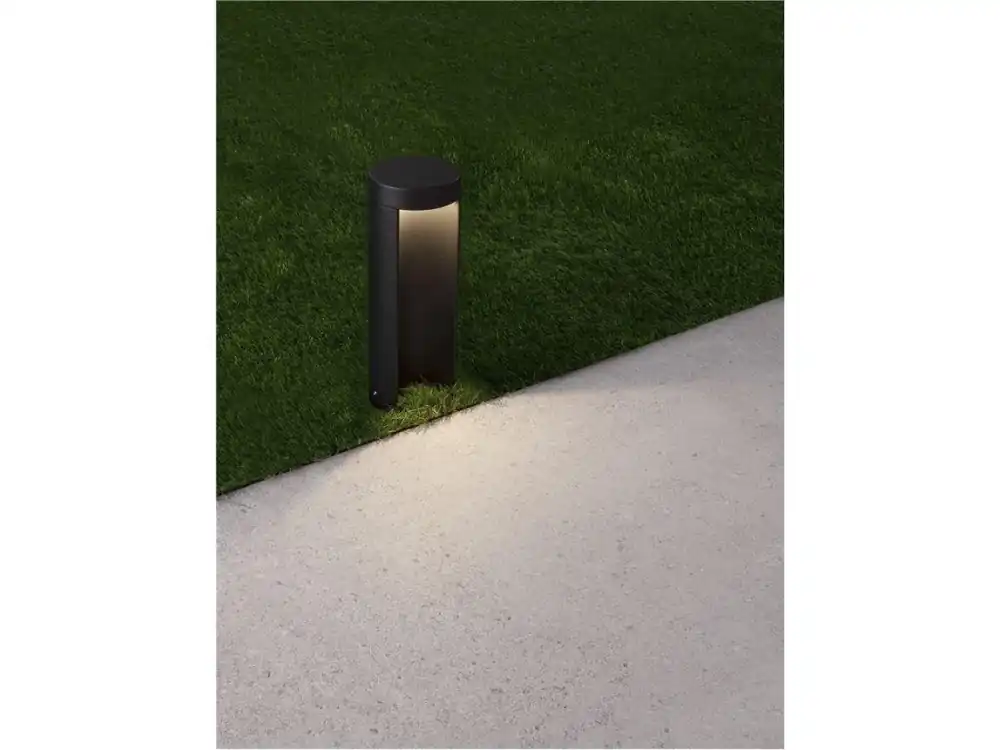 Nízká Cena Venkovní sloupkové svítidlo TIEN černý hliník a čiré sklo LED 8.5W 3000K 200-240V 55st. IP54 - NOVA LUCE