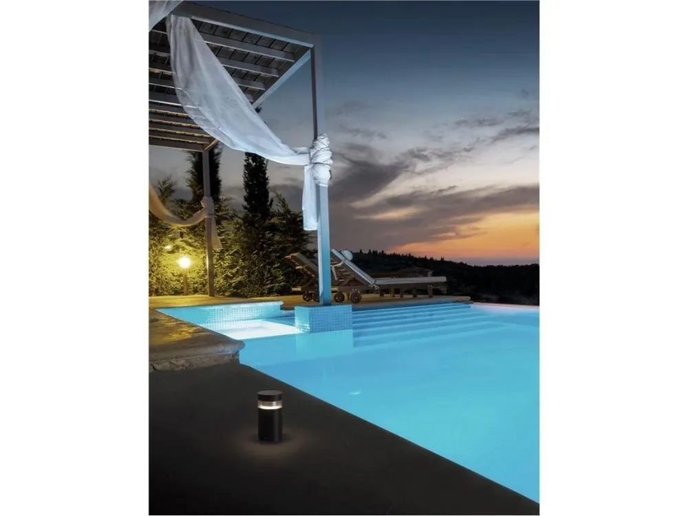 Venkovní sloupkové svítidlo TALA černý hliník a akryl LED 12W 3000K 100-240V 180st. IP54 - NOVA LUCE Sleva