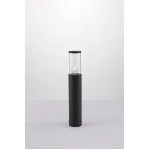 Venkovní sloupkové svítidlo ZOSIA tmavě šedý hliník a čirý akryl E27 1x12W 220-240V bez žárovky IP65 - NOVA LUCE Speciální Cena