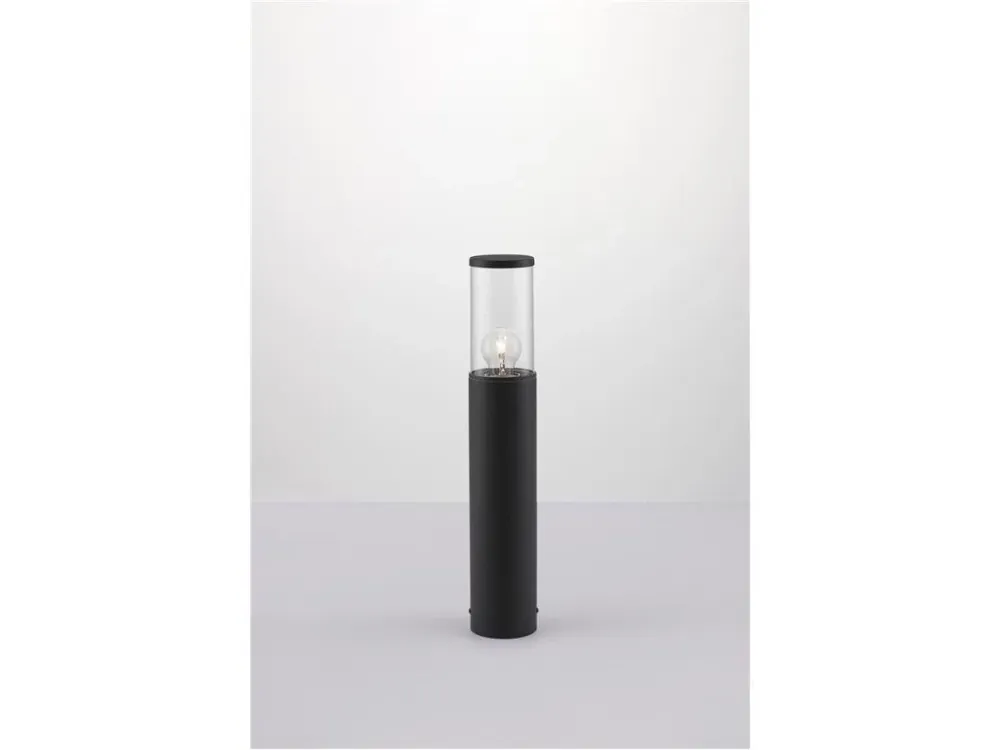 Venkovní sloupkové svítidlo ZOSIA tmavě šedý hliník a čirý akryl E27 1x12W 220-240V bez žárovky IP65 - NOVA LUCE Speciální Cena