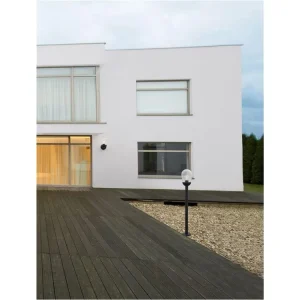 Objednat Nyní Venkovní sloupkové svítidlo OMIKA tmavě šedý hliník a čiré sklo E27 1x12W 220-240V bez žárovky IP54 - NOVA LUCE