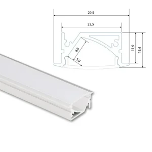 Vestavný hliníkový profil VA 30x14mm, včetně matného difuzoru, 200cm Rychlé Dodání
