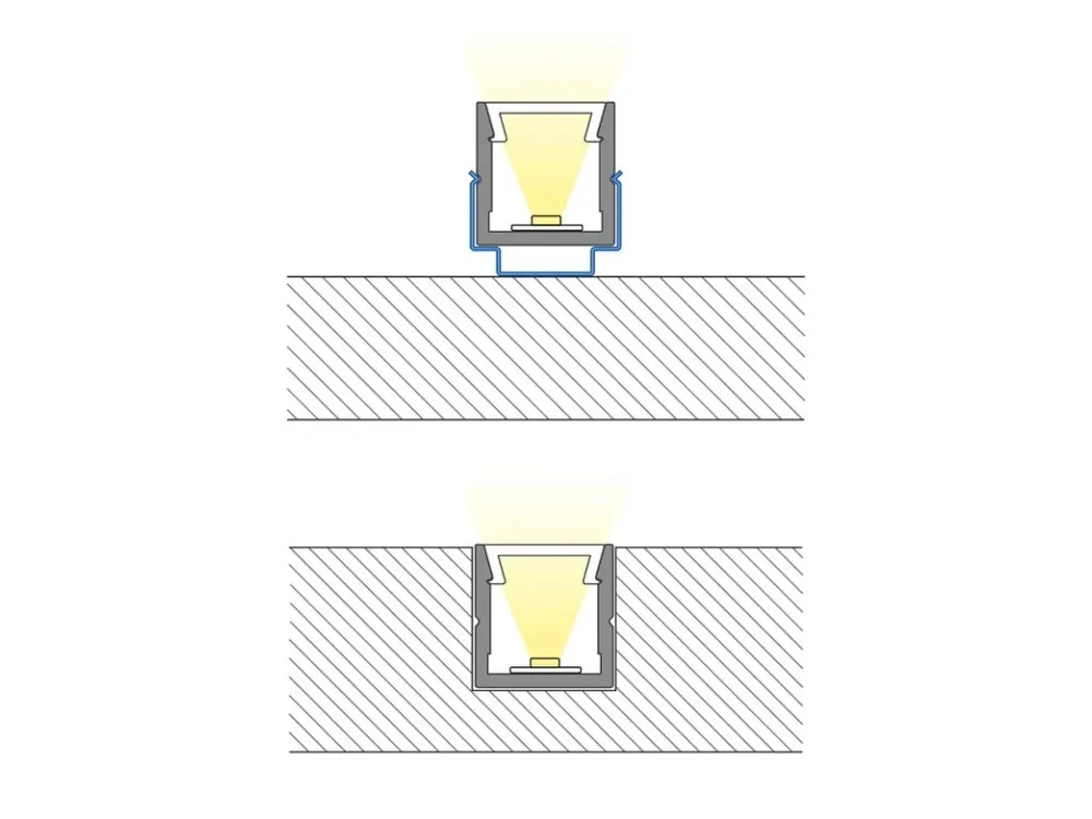 Přisazený hliníkový profil PW černý 11x11mm, včetně černého difuzoru, 200cm Kup Teď
