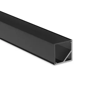 Rohový hliníkový profil RD2 černý, 16x16mm, včetně černého difuzoru, 200cm Objednat Nyní