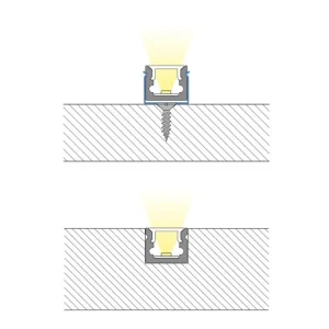 Nejprodávanější Přisazený hliníkový profil PT černý, 10x8 mm, včetně matného difuzoru 2m