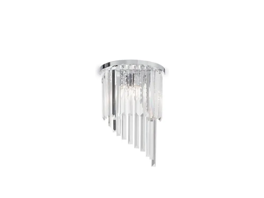 Akční Cena Nástěnné svítidlo Ideal Lux Carlton AP3 cromo 168913 chromové E14 3x40W - IDEALLUX