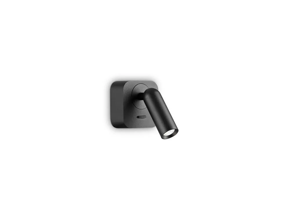 Nejlepší Cena LED Nástěnné bodové svítidlo Ideal Lux BEAN SQUARE AP NERO 260655 3,5W 220lm 3000K IP20 6,5cm hranaté černé - IDEALLUX