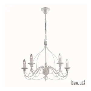 Aktuální Závěsné svítidlo Ideal Lux Corte SP5 bianco antico 005881 bílé - IDEALLUX