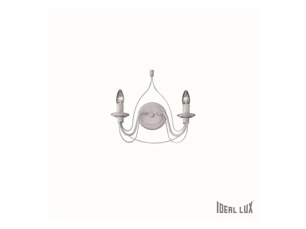 Rychlé Dodání Nástěnné svítidlo Ideal Lux Corte AP2 bianco antico 028460 - IDEALLUX