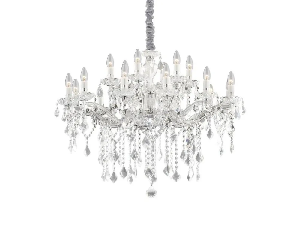 Cenová Bomba Závěsné svítidlo Ideal Lux Florian SP18 cromo 075150 chromové 86cm - IDEALLUX