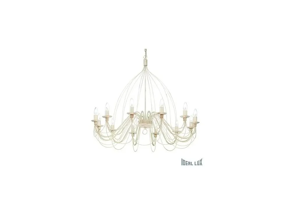 Nová Kolekce Závěsné svítidlo Ideal Lux Corte SP12 bianco antico 097664 bílé - IDEALLUX