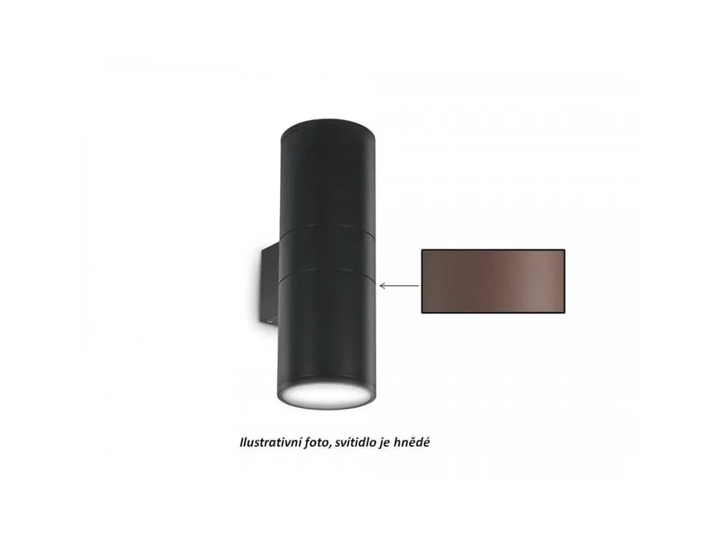 Oblíbený Venkovní nástěnné svítidlo Ideal Lux Gun AP2 big coffee 163611 hnědé 31cm IP54 - IDEALLUX
