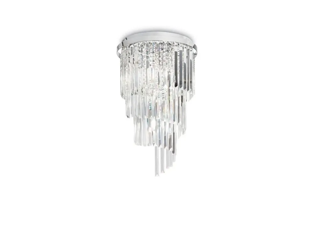 Finální Výprodej Stropní svítidlo Ideal Lux Carlton PL8 cromo 168920 40cm chromové E14 8x40W - IDEALLUX