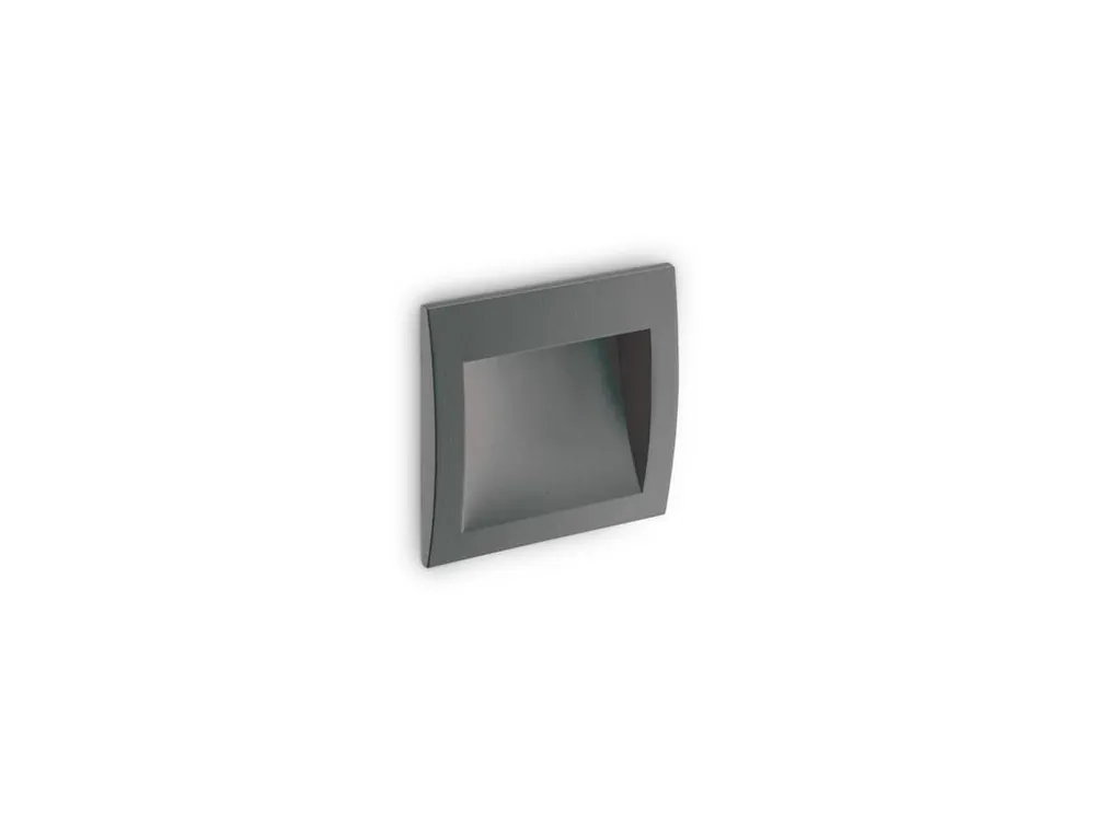 LED Venkovní zápustné svítidlo do zdi Ideal Lux WIRE AP BIG ANTRACITE 255514 4W 200lm 3000K IP65 14cm antracitové - IDEALLUX Novinka