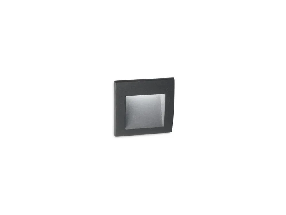 Časově Omezené LED Venkovní zápustné svítidlo do zdi Ideal Lux WIRE AP SMALL ANTRACITE 255521 1,5W 60lm 3000K IP65 9cm antracitové - IDEALLUX