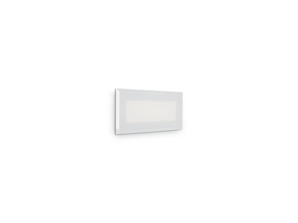 LED Venkovní nástěnné zápustné svítidlo Ideal Lux INDIO RECESSED 08W 255804 8W 1170lm 3000K IP65 19cm bílé - IDEALLUX Nejprodávanější