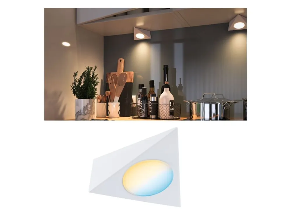 Nábytkové svítidlo Clever Connect spot Trigo bílá mat 12V 2,1W měnitelná bílá 2.700-6.500K - PAULMANN Novinka
