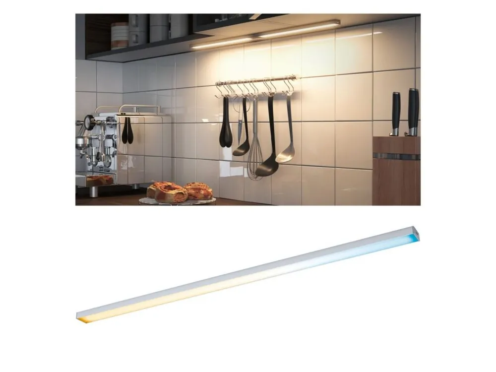 Sezónní Sleva Nábytkové svítidlo Clever Connect spot Barre matný chrom 12V 6,5W měnitelná bílá 2.700-6.500K - PAULMANN