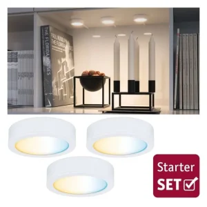 Nábytkové svítidlo Clever Connect startovací sada Disc bílá mat 12V 3x2,1W měnitelná bílá 2.700-6.500K - PAULMANN Přímo Od Výrobce