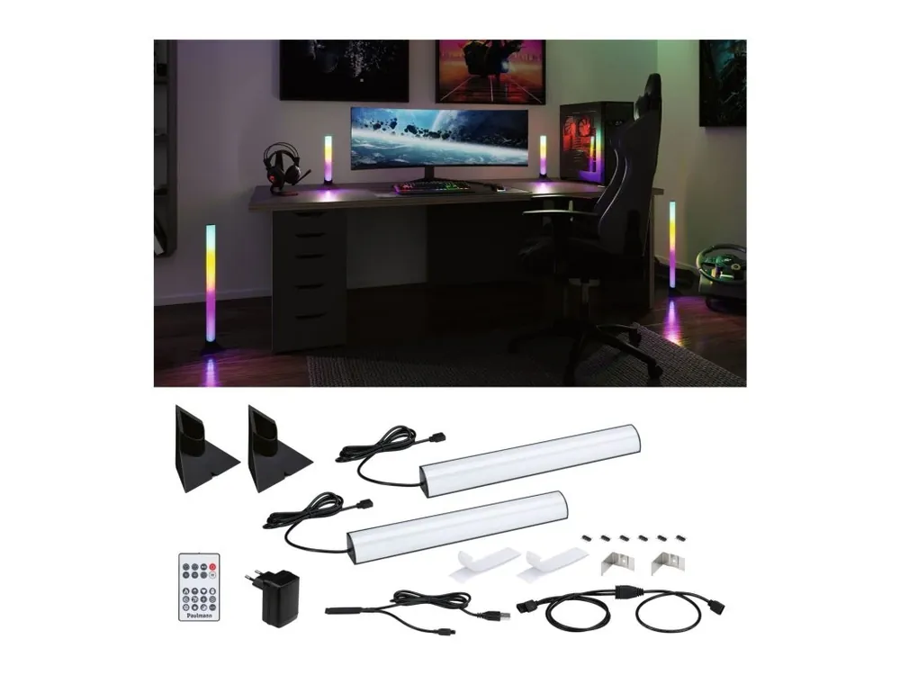Must-Have EntertainLED set Lightbar Dynamic RGB + stojan (2ks sada) 30 cm - PAULMANN