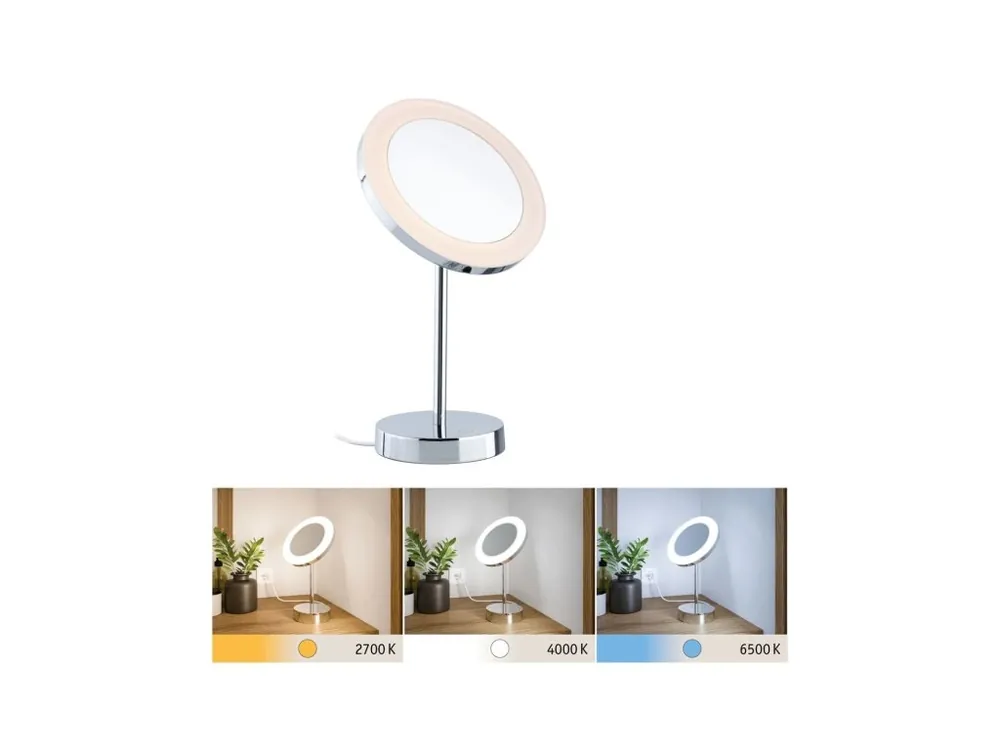 LED kosmetické zrcadlo Masua IP44 CCT 230V 4W chrom - PAULMANN Ověřený