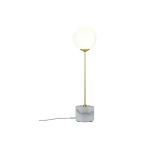 Objednat Nyní Stolní lampa Neordic Moa mramor bílá / zlatá matná - PAULMANN