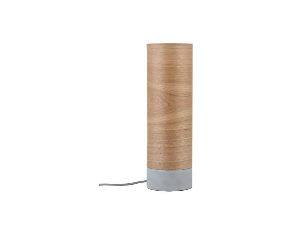 Stolní lampa Neordic Skadi dřevo / beton - PAULMANN Bezpečná Platba