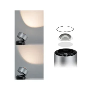 LED stolní lampa Aldan 3,5W černá/hliník kartáčovaný stmívatelné - PAULMANN Bezpečná Platba