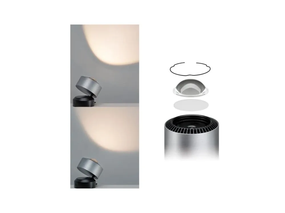 LED stolní lampa Aldan 3,5W černá/hliník kartáčovaný stmívatelné - PAULMANN Bezpečná Platba