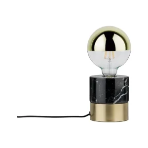 Přímo Od Výrobce Stolní lampa Vala 1-ramenné mosaz kartáčovaná/mramor černá - PAULMANN