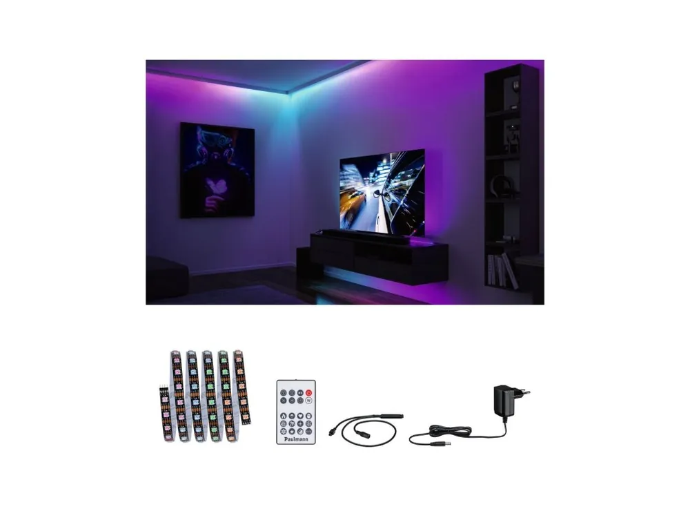 Značkový EntertainLED LED pásek Dynamic RGB 1,5m 3W 60LEDs/m RGB+ 5VA - PAULMANN