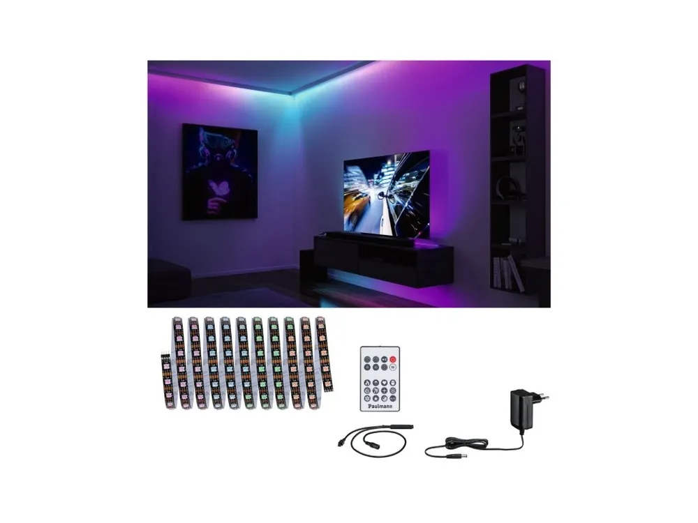 Tovární Cena EntertainLED LED pásek Dynamic RGB 3m 5W 60LEDs/m RGB+ 10VA - PAULMANN