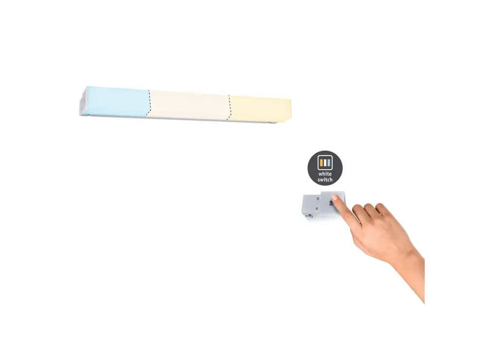 HomeSpa LED svítidlo k zrcadlu Luno IP44 hliník 6W WhiteSwitch 2.700K - PAULMANN Super Cena