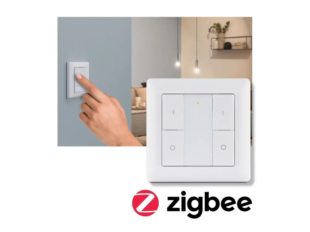 Vypínač Smart Home Zigbee On/Off/Dimm bílá - PAULMANN Časově Omezené